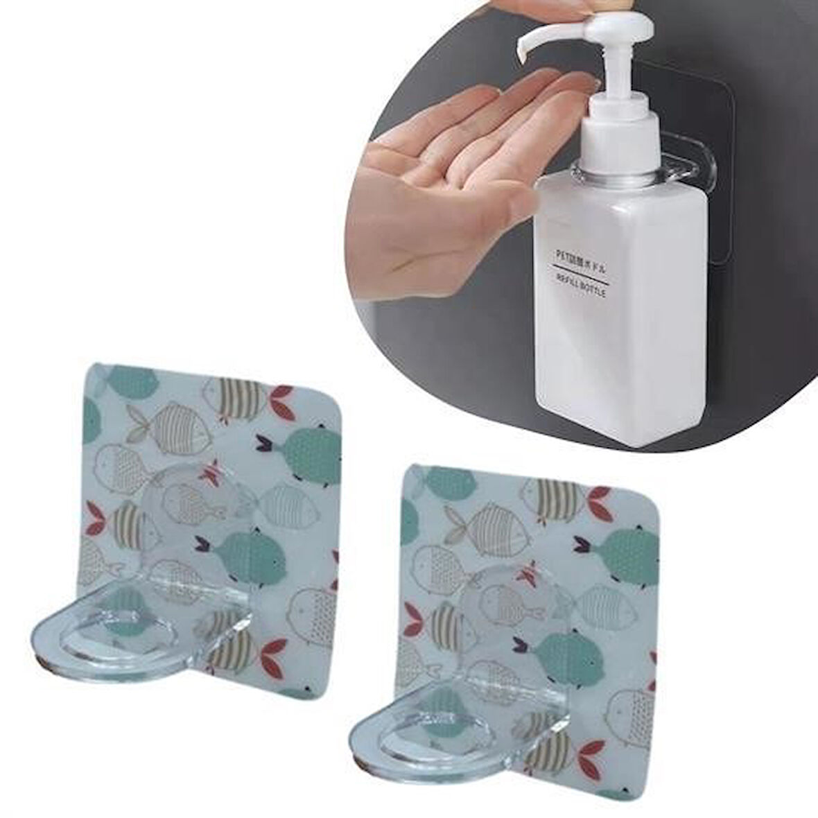 OLLEVRA Süper Yapışkanlı 2 Adet Çok Amaçlı Cember Askı