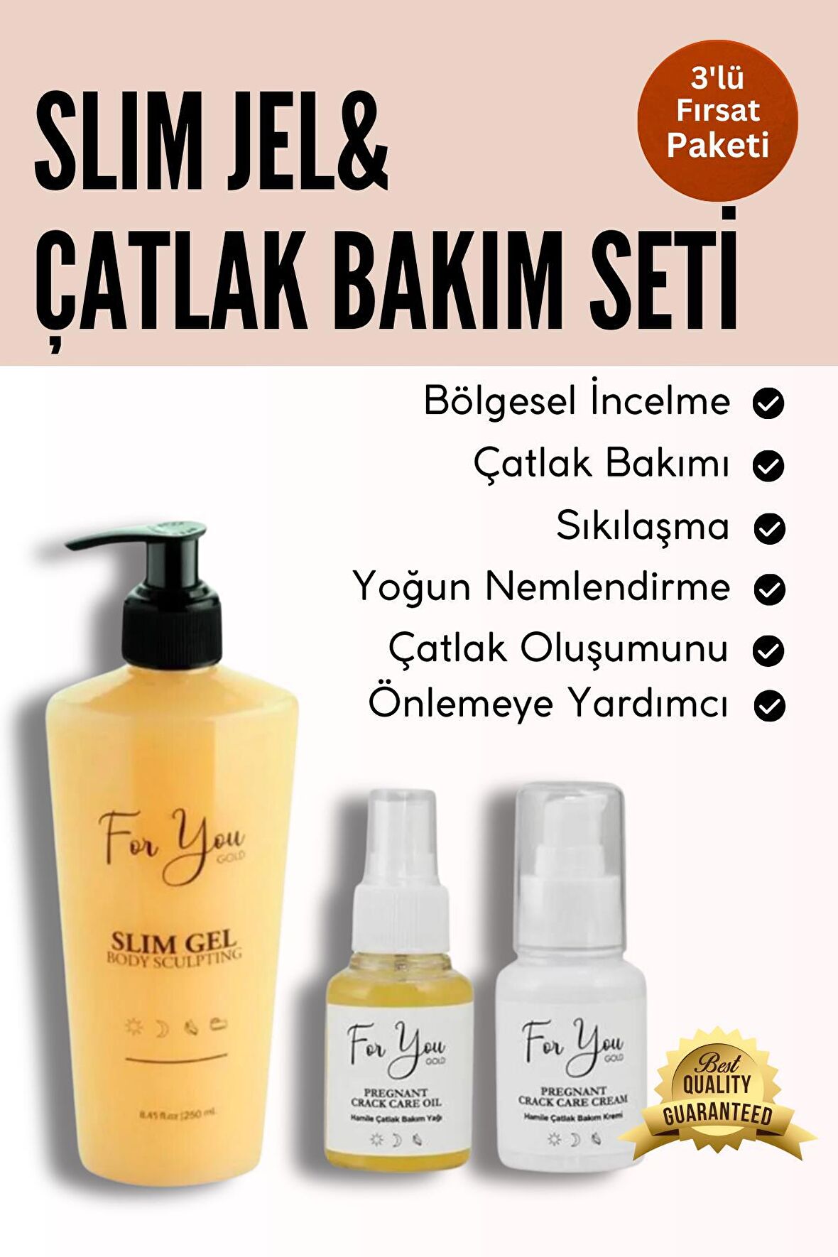 Slim Jel (Slim Gel) Selülit Jeli ve Çatlak Oluşumunu Azaltmaya Yardımcı Çatlak Kremi & Çatlak Bakım Seti