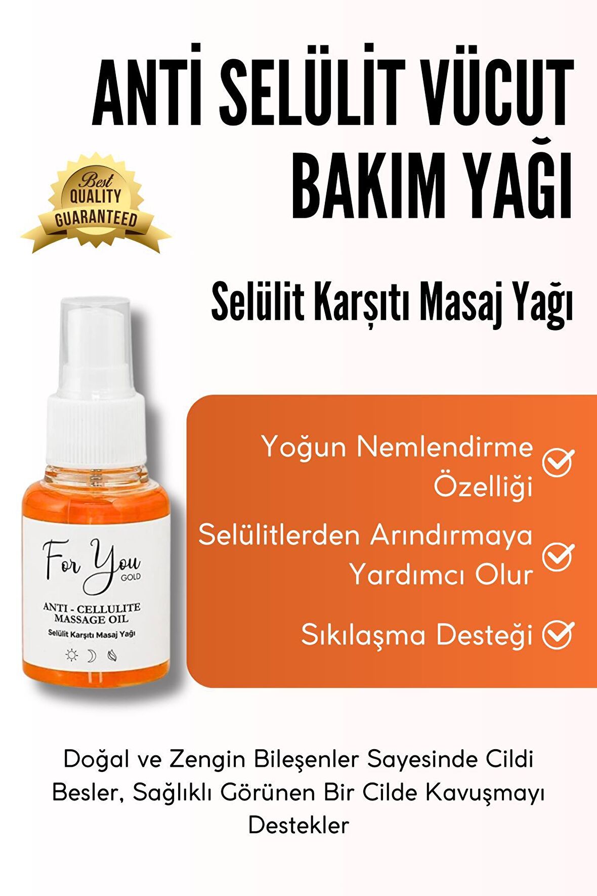 Anti Selülit Vücut Bakım Yağı – Selülit Karşıtı Masaj Yağı (AntiSelülit)