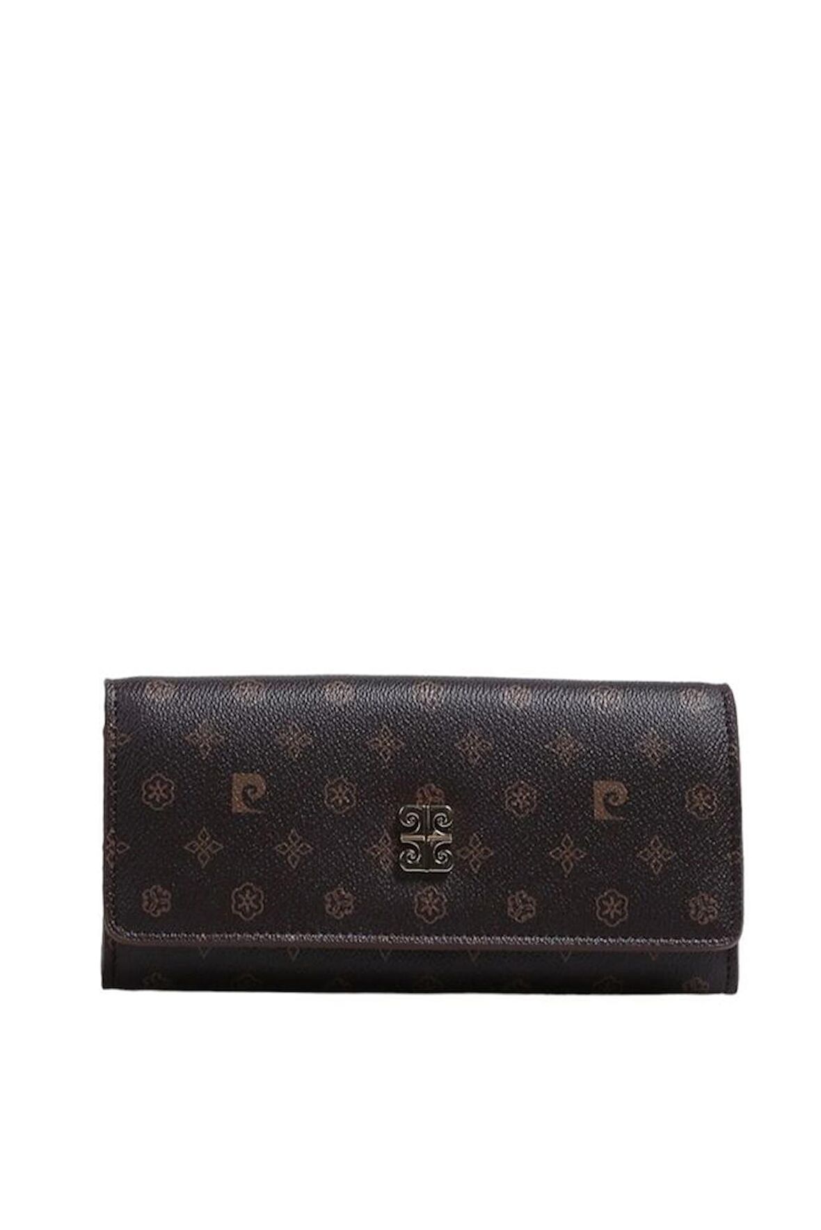 Pierre Cardin Monogram Kahve Kadın Portföy & Clutch Çanta 06PC23Y704-MN