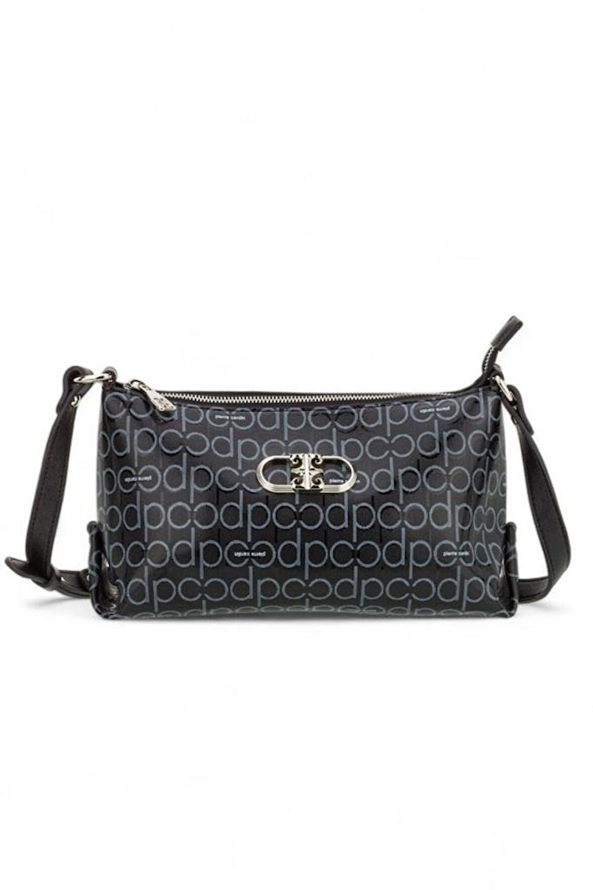 Pierre Cardin Monogram Siyah Kadın Çapraz Askılı Çanta 05PC24Y505-PMN