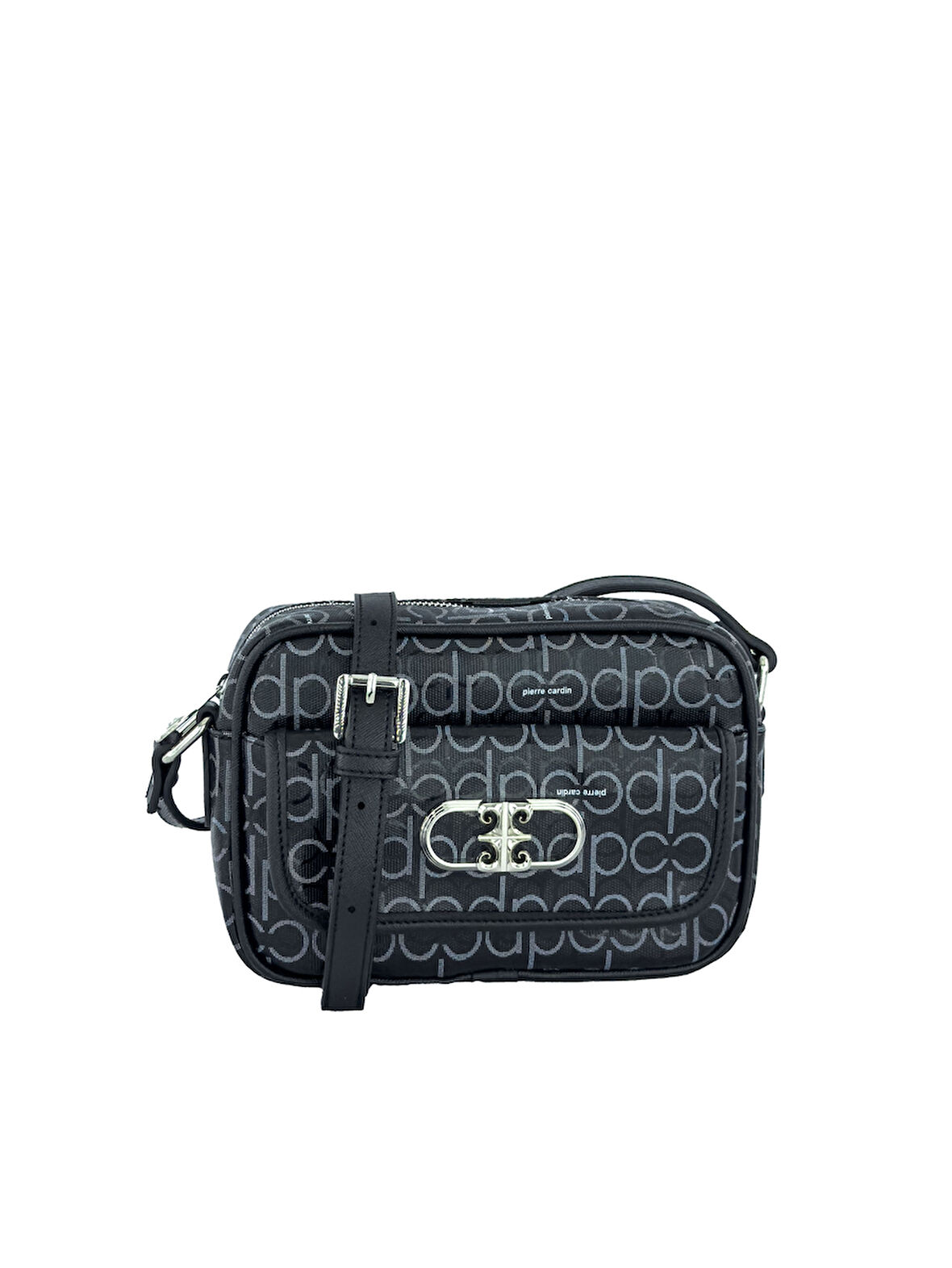 Pierre Cardin Monogram Siyah Kadın Çapraz Askılı Çanta 05PC24Y507-PMN
