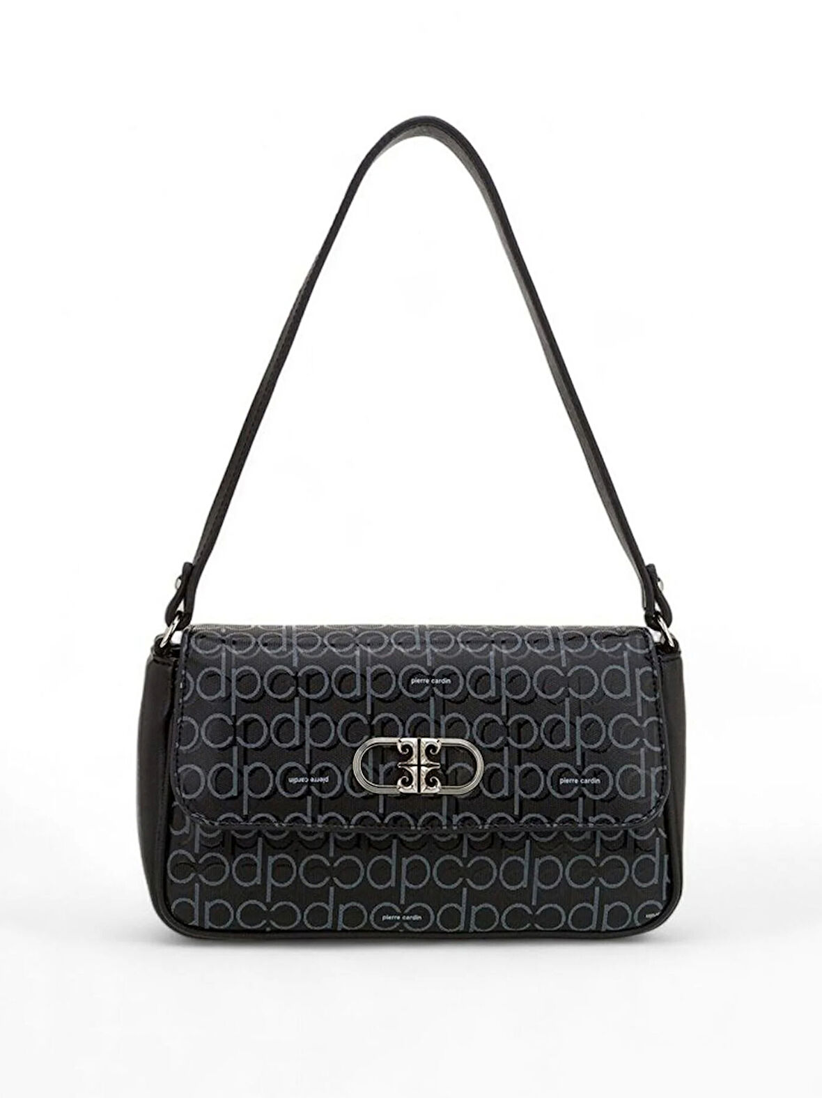 Pierre Cardin Monogram Siyah Kadın Omuz Çantası 05PC24Y509-PMN