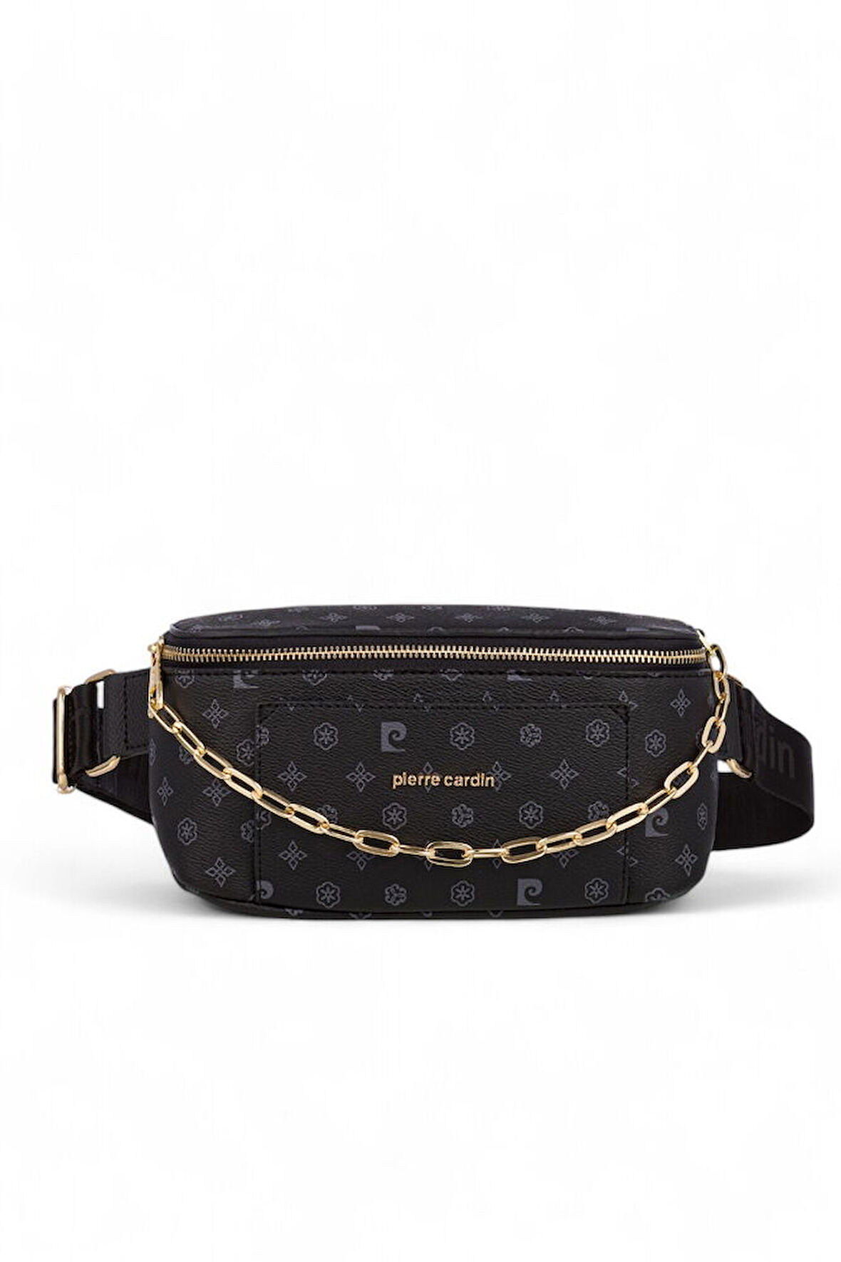 Pierre Cardin Monogram Siyah Kadın Bel Çantası 05PC24K820-MN