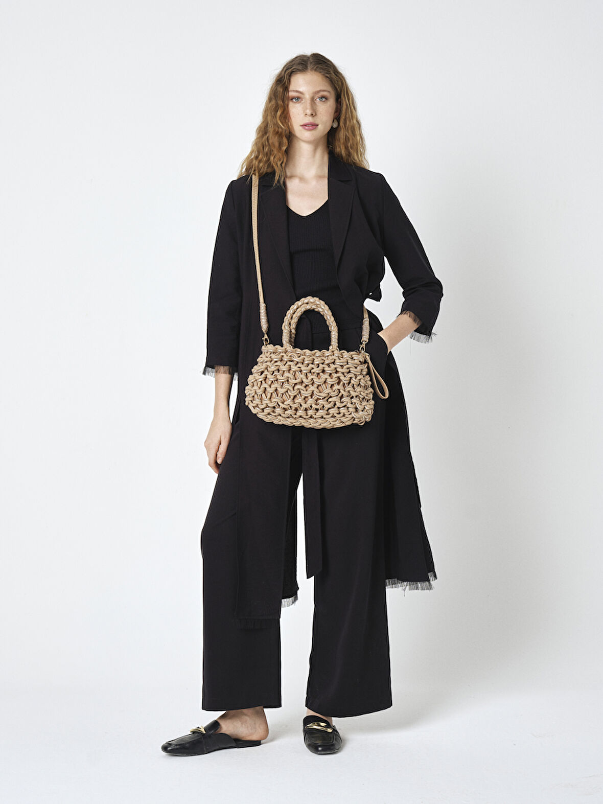 PİERRE CARDİN KADIN HASIR OMUZ ÇANTASI 05PC25Y20283