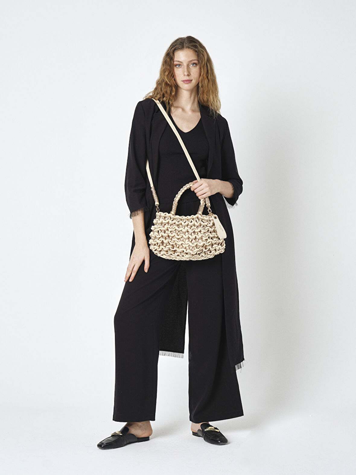 PİERRE CARDİN KADIN HASIR OMUZ ÇANTASI 05PC25Y20283