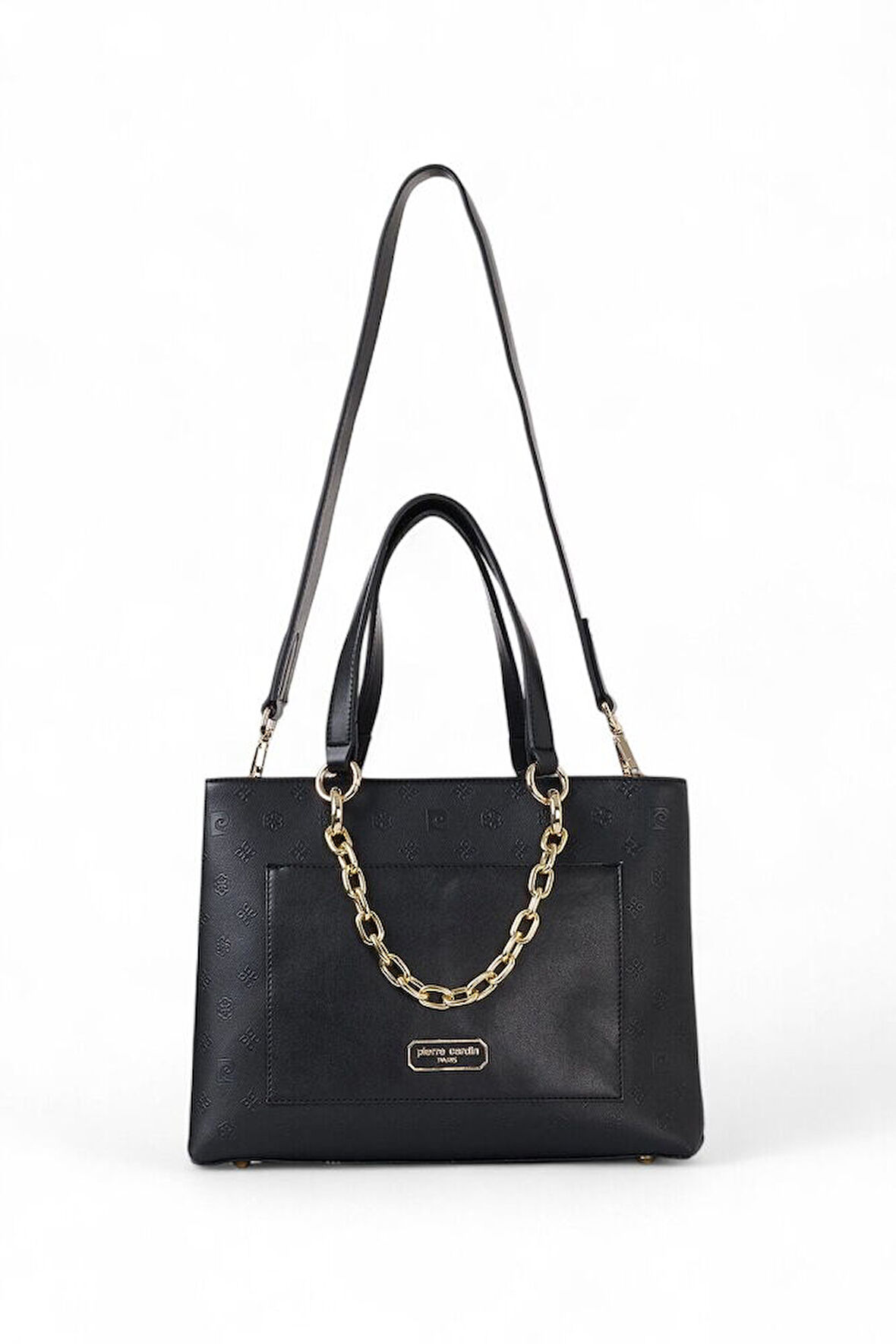 Pierre Cardin Logo Detaylı Siyah Kadın El Çantası 05PC25K101-P
