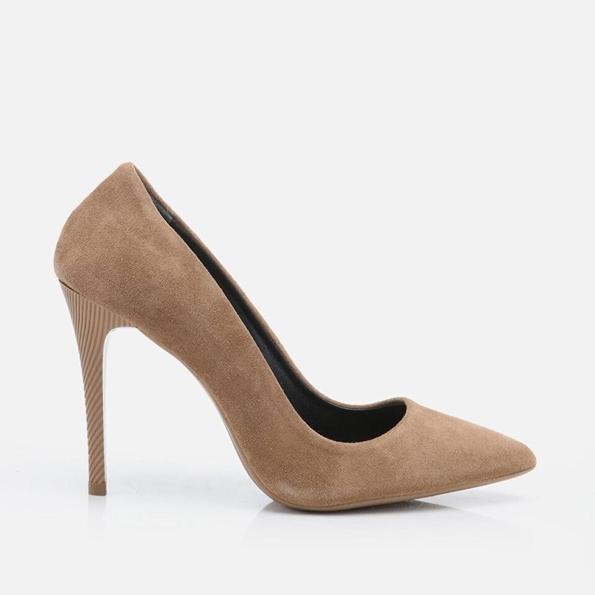 Hakiki Deri Tütün Kadın Stiletto