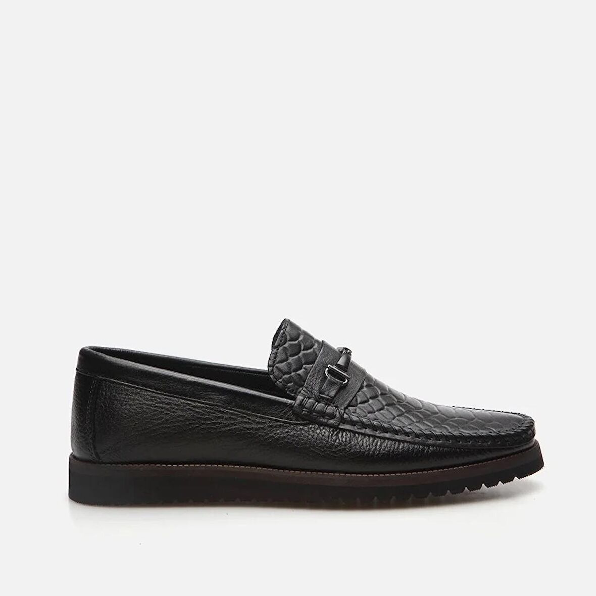 Hakiki Deri Siyah Erkek Loafer