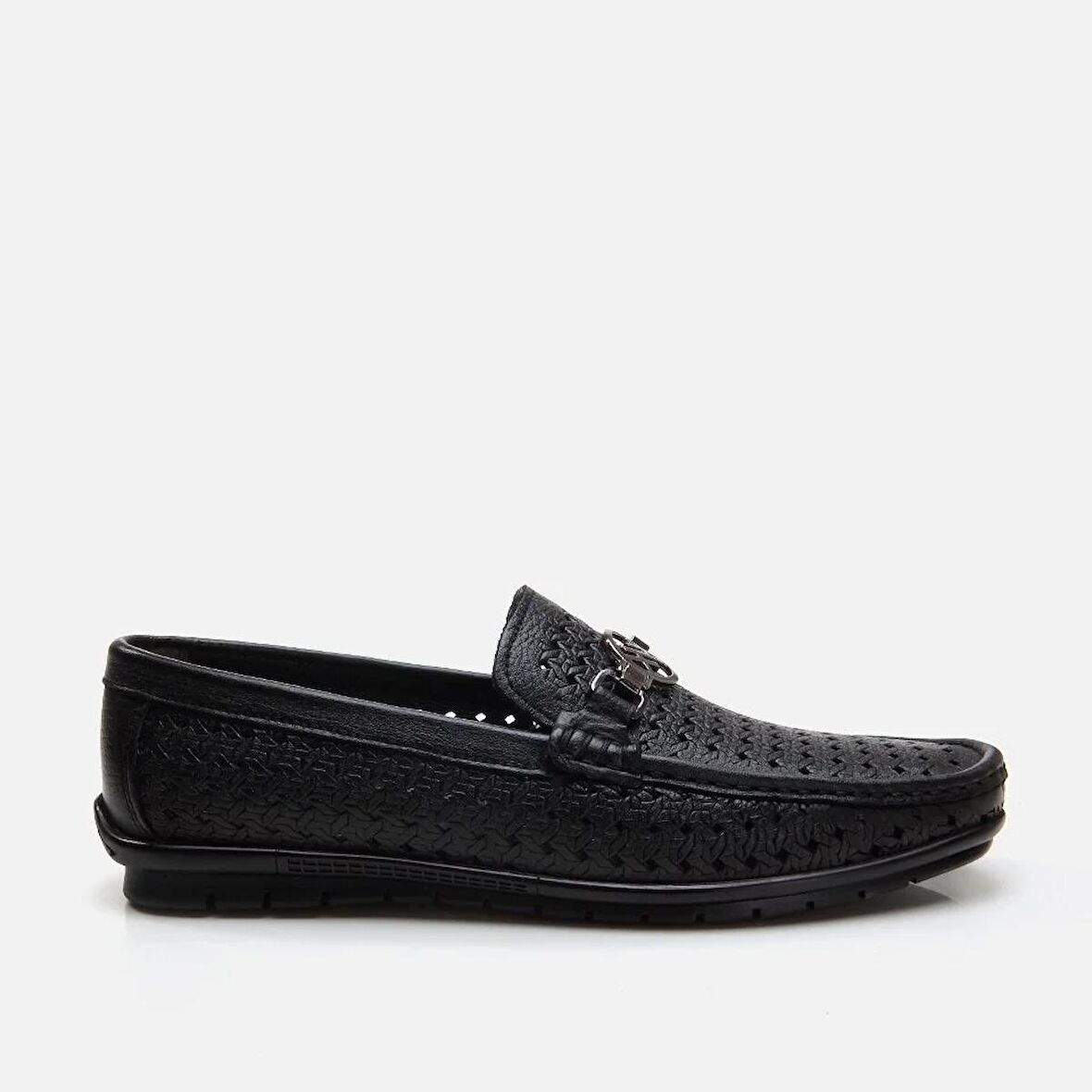 Hakiki Deri Siyah Erkek Loafer