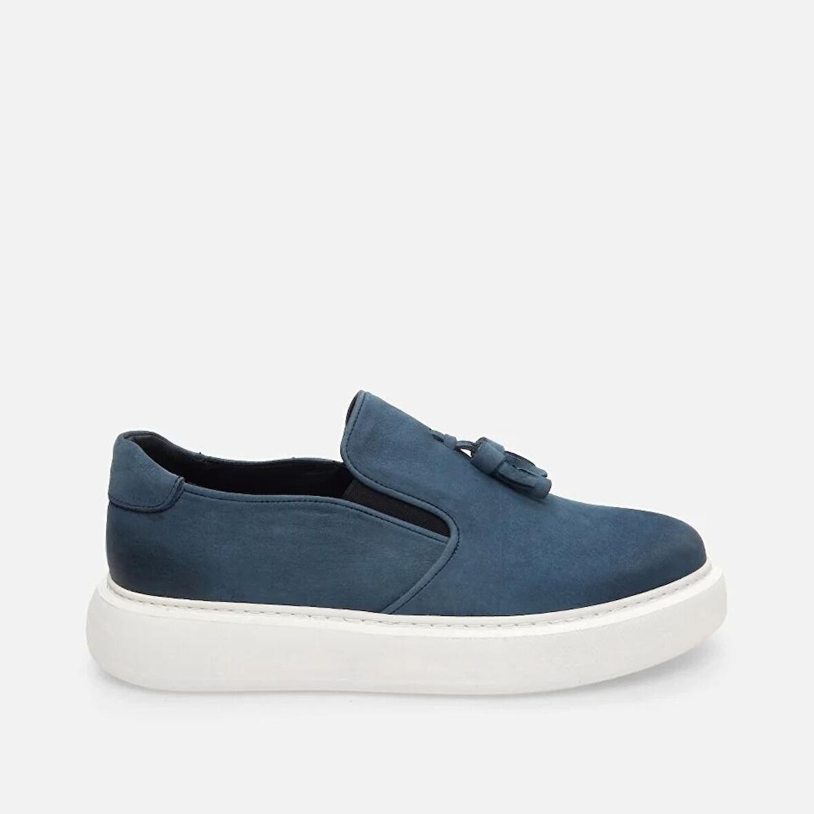 Hakiki Deri Açık Mavi Erkek Loafer