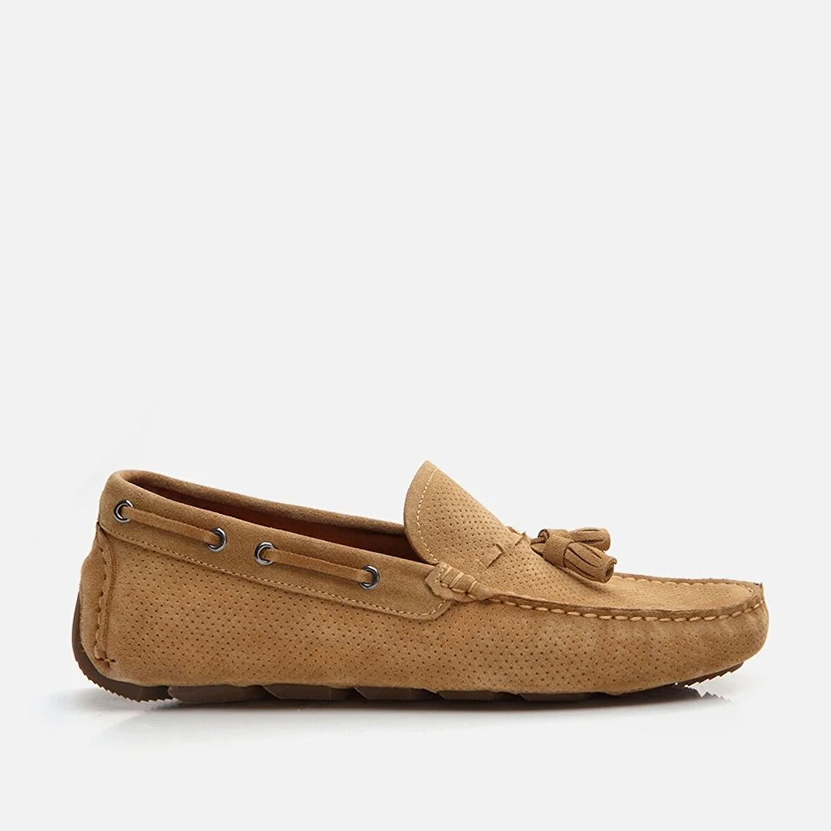Hakiki Deri Camel Erkek Loafer