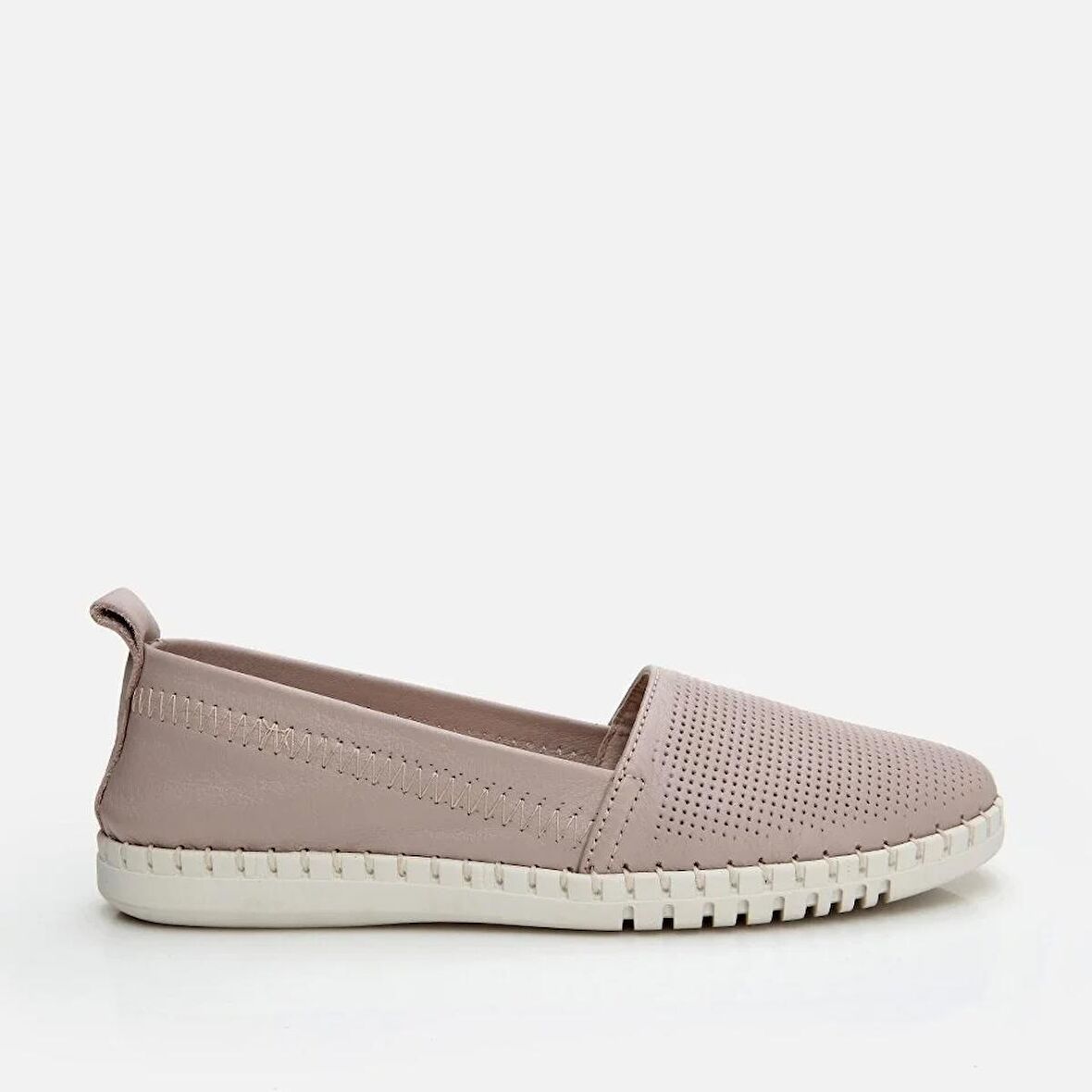 Hakiki Deri Vizon Kadın Loafer