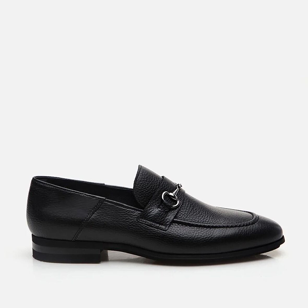 Hakiki Deri Siyah Erkek Loafer