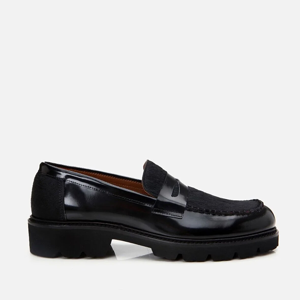 Hakiki Deri Siyah Erkek Loafer
