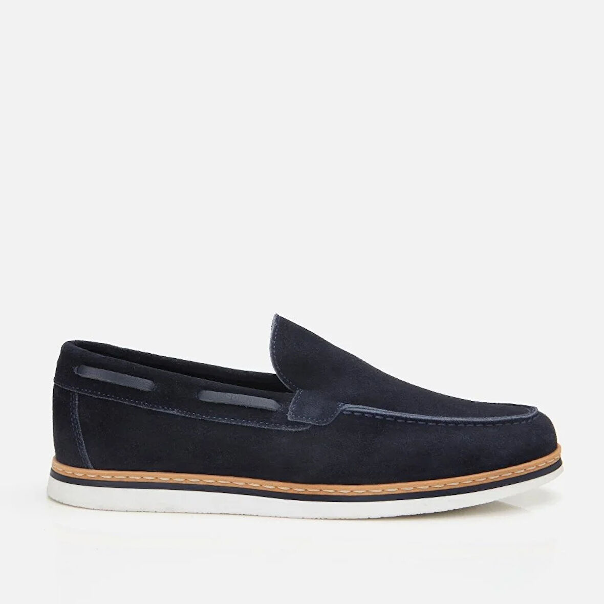 Hakiki Deri Lacivert Erkek Loafer