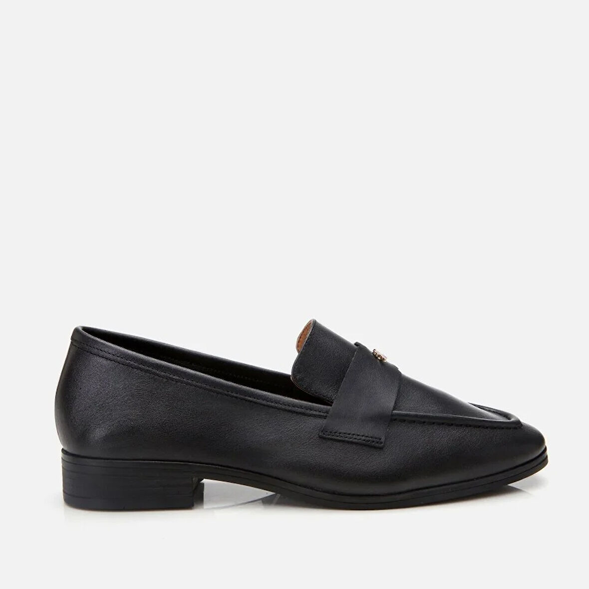 Hakiki Deri Siyah Kadın Loafer