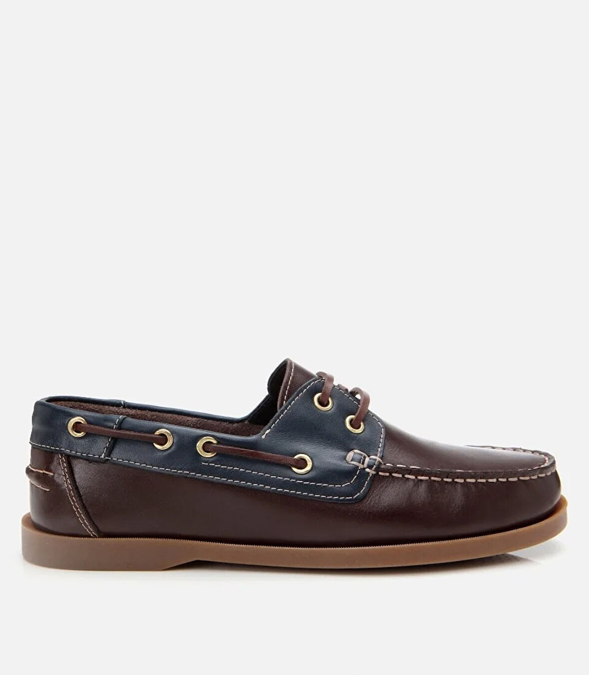 Erkek Deri Kahverengirengi Bağcık Detaylı Günlük Loafer