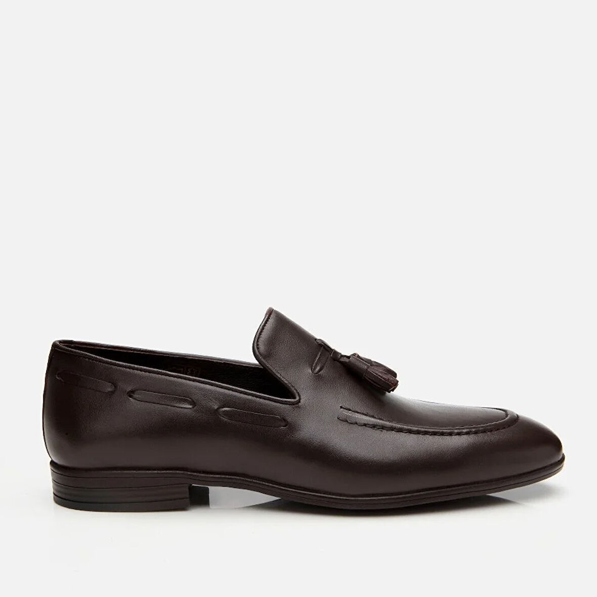 Erkek Deri Kahve Püskül Detaylı Loafer