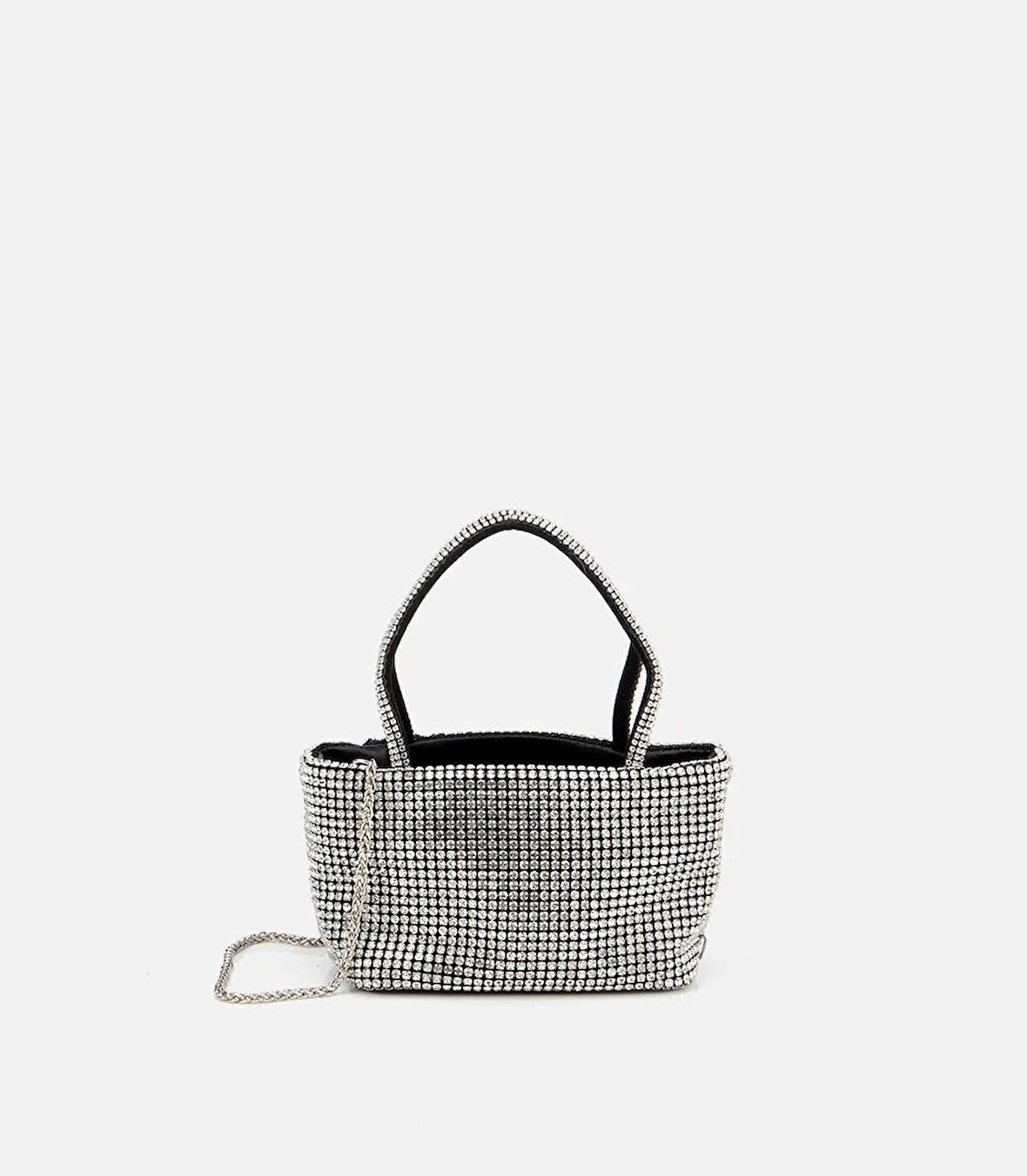 Kadın Siyah Taşlı Portföy Çanta