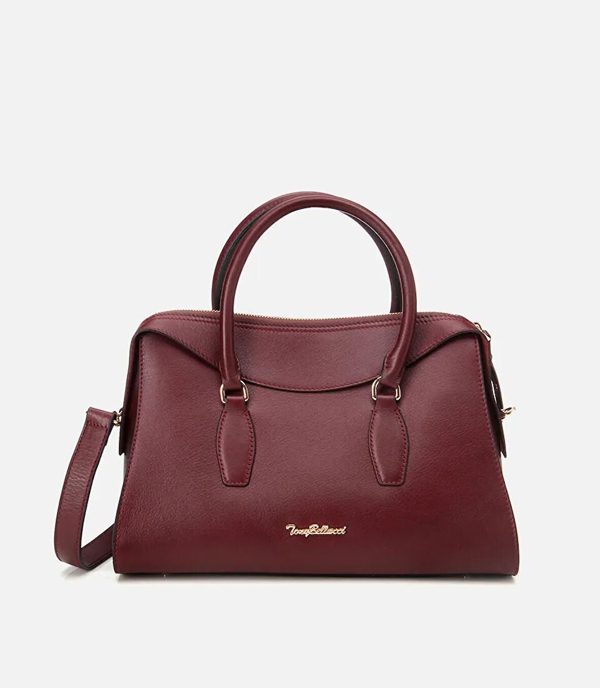 Kadın Deri Bordo Omuz Çantası