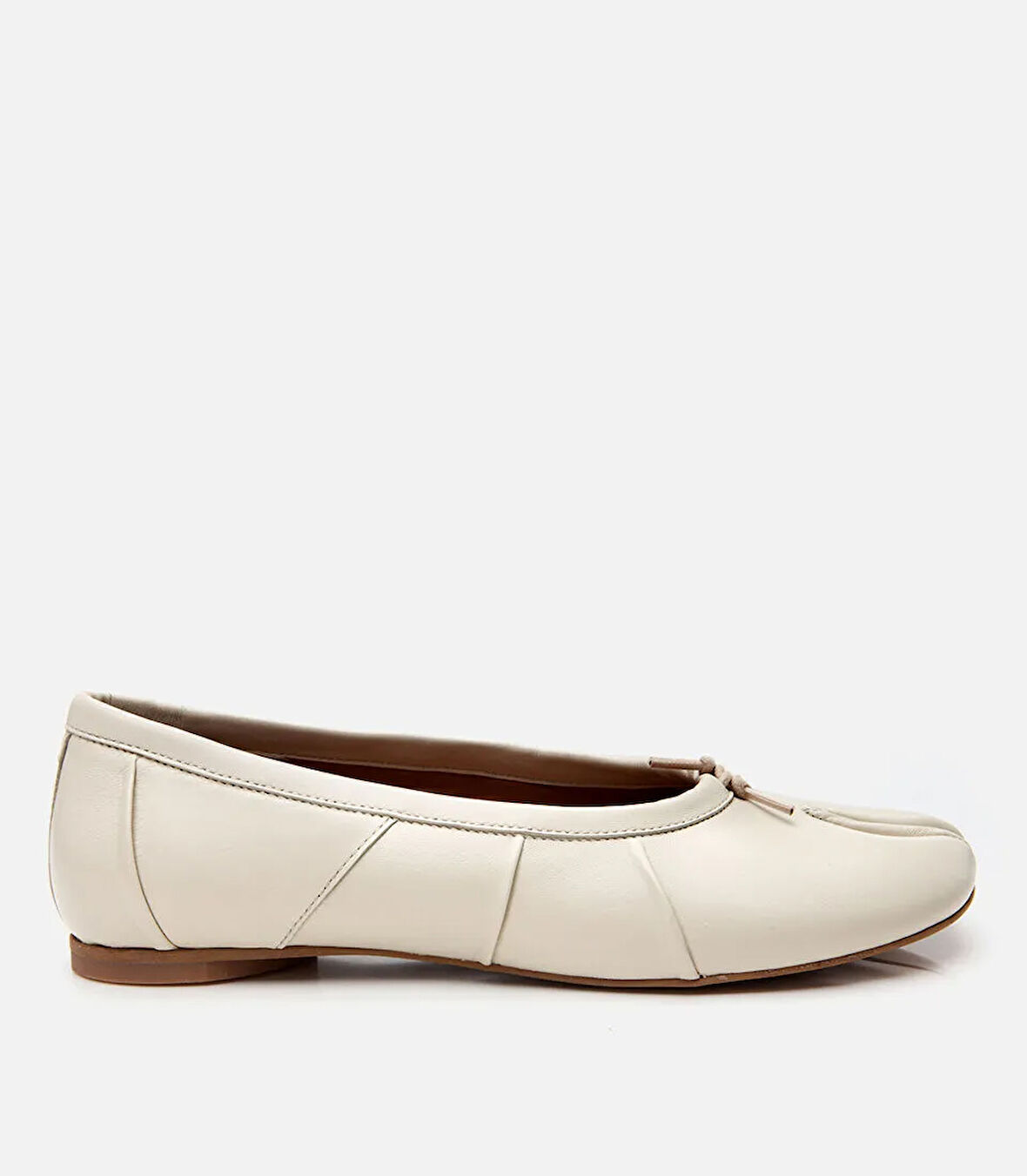 Kadın Deri Bej Babet