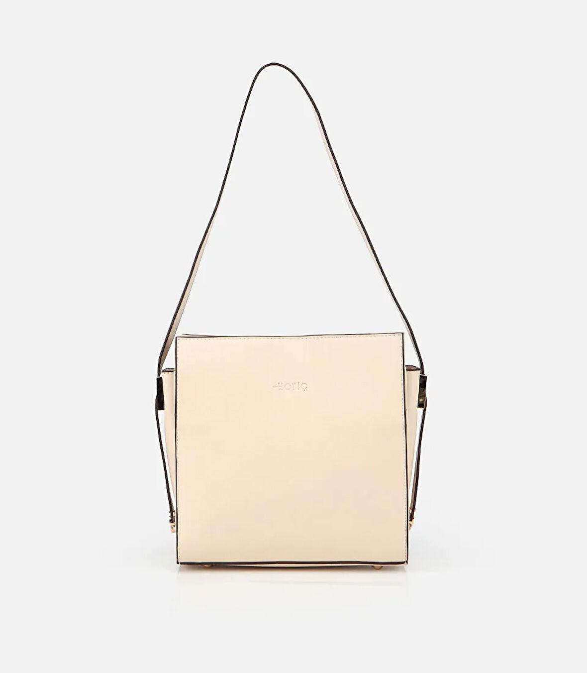 Kadın Deri Ekru Omuz Çantası