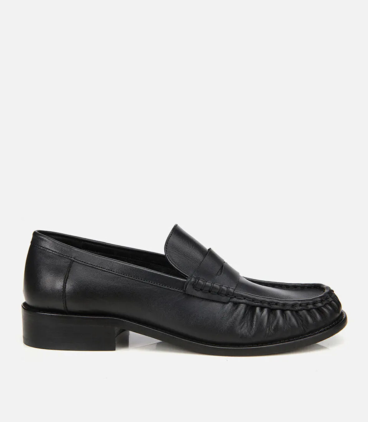 Kadın Deri Siyah Günlük Loafer