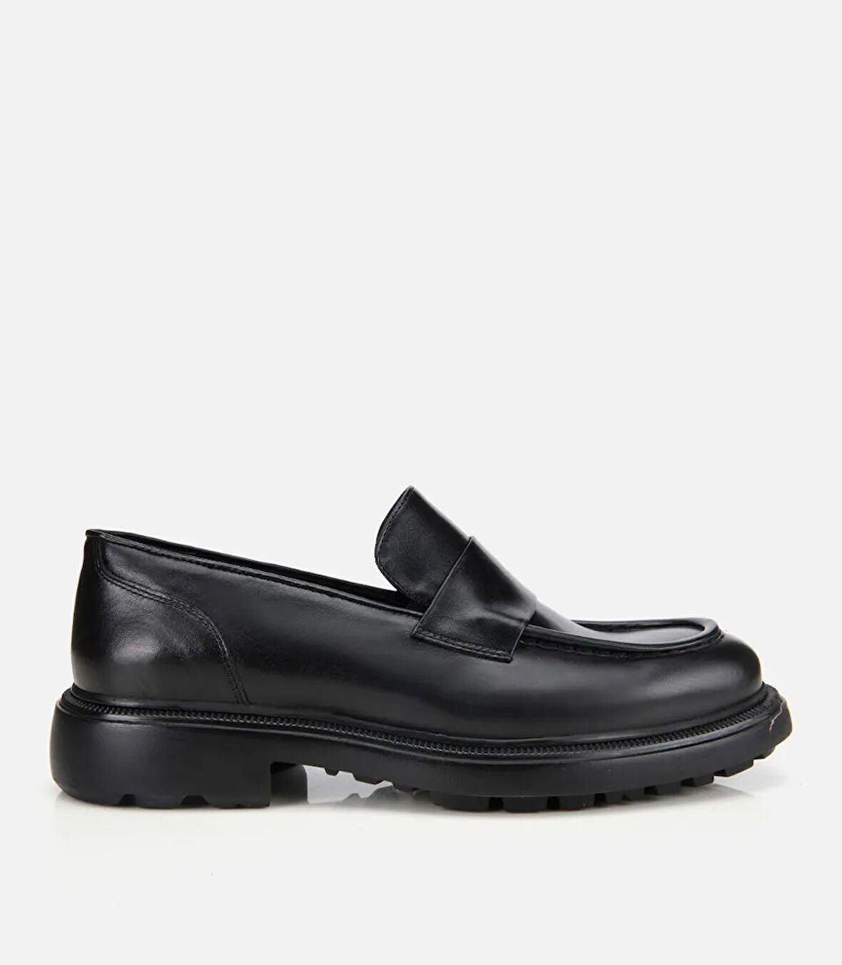 Erkek Deri Siyah Yumuşak Dokulu Klasik Loafer