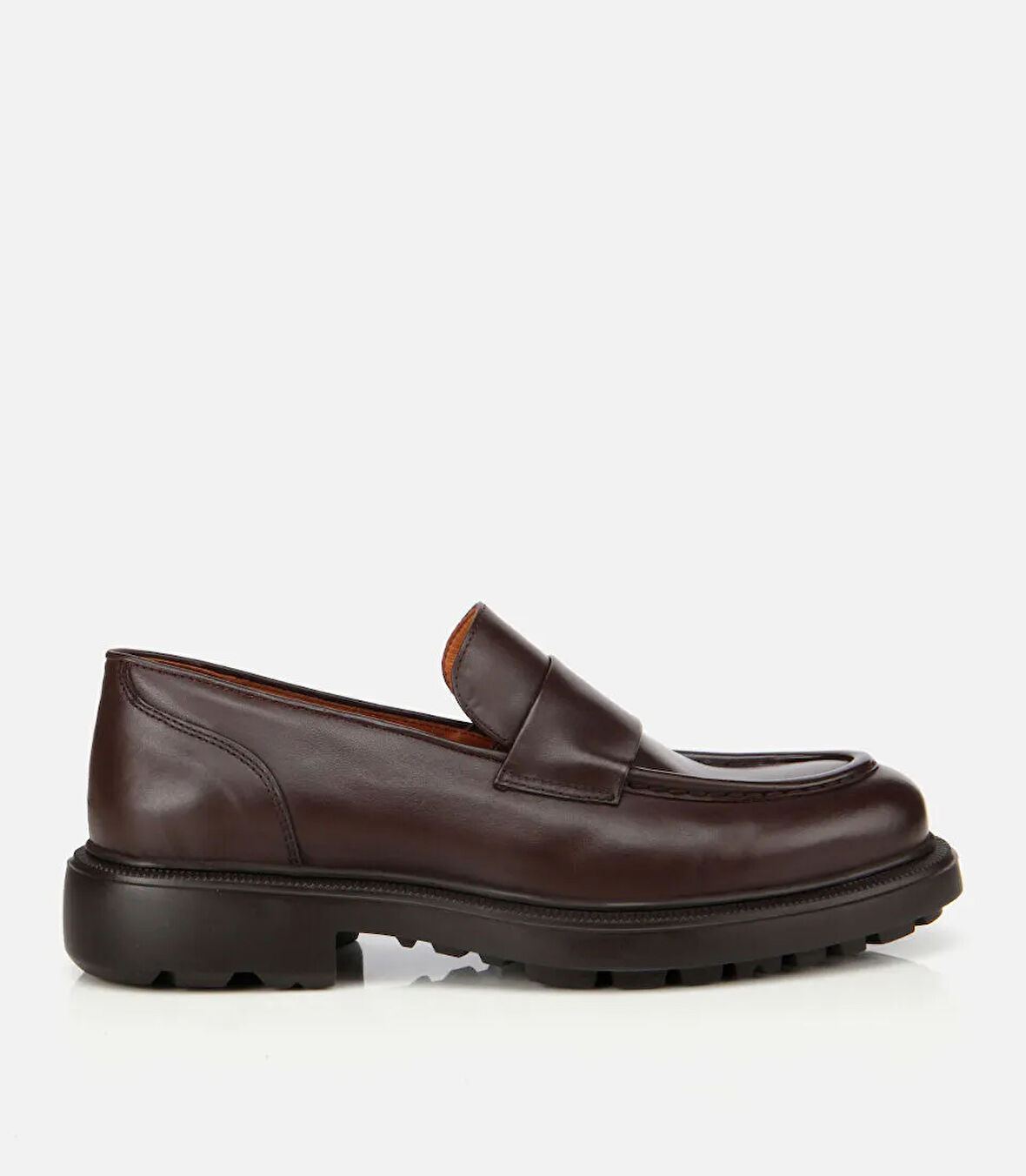 Erkek Deri Kahverengi Yumuşak Dokulu Klasik Loafer