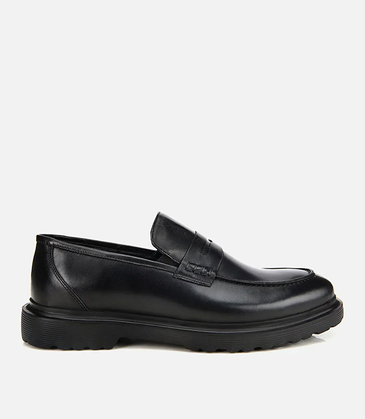 Erkek Deri Siyah Klasik Loafer