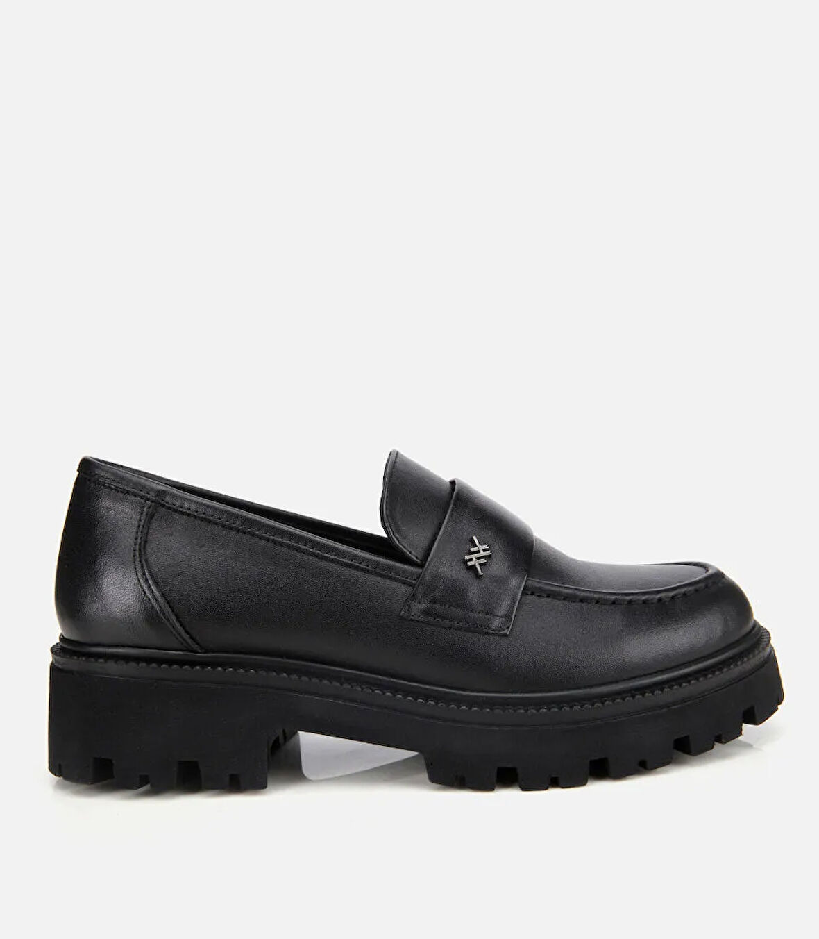 Kadın Deri Siyah Yumuşak Dokulu Günlük Loafer