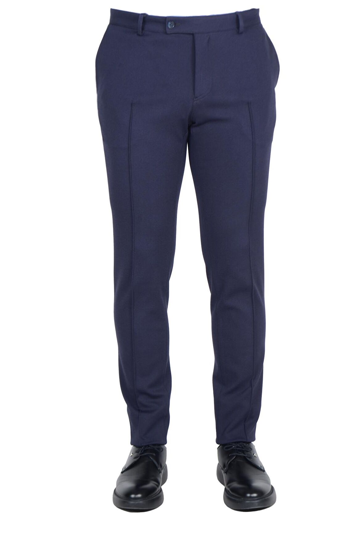 Cengiz İnler Yüksek Bel Tek Pile Çift Kemerli Erkek Pantolon