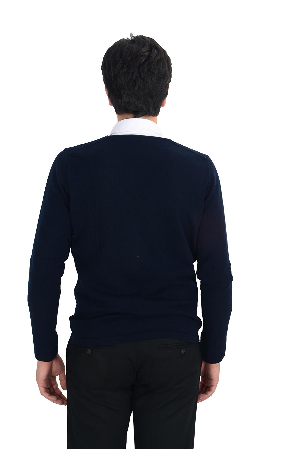 Cengiz İnler Cepli Düğmeli Erkek Triko Hırka