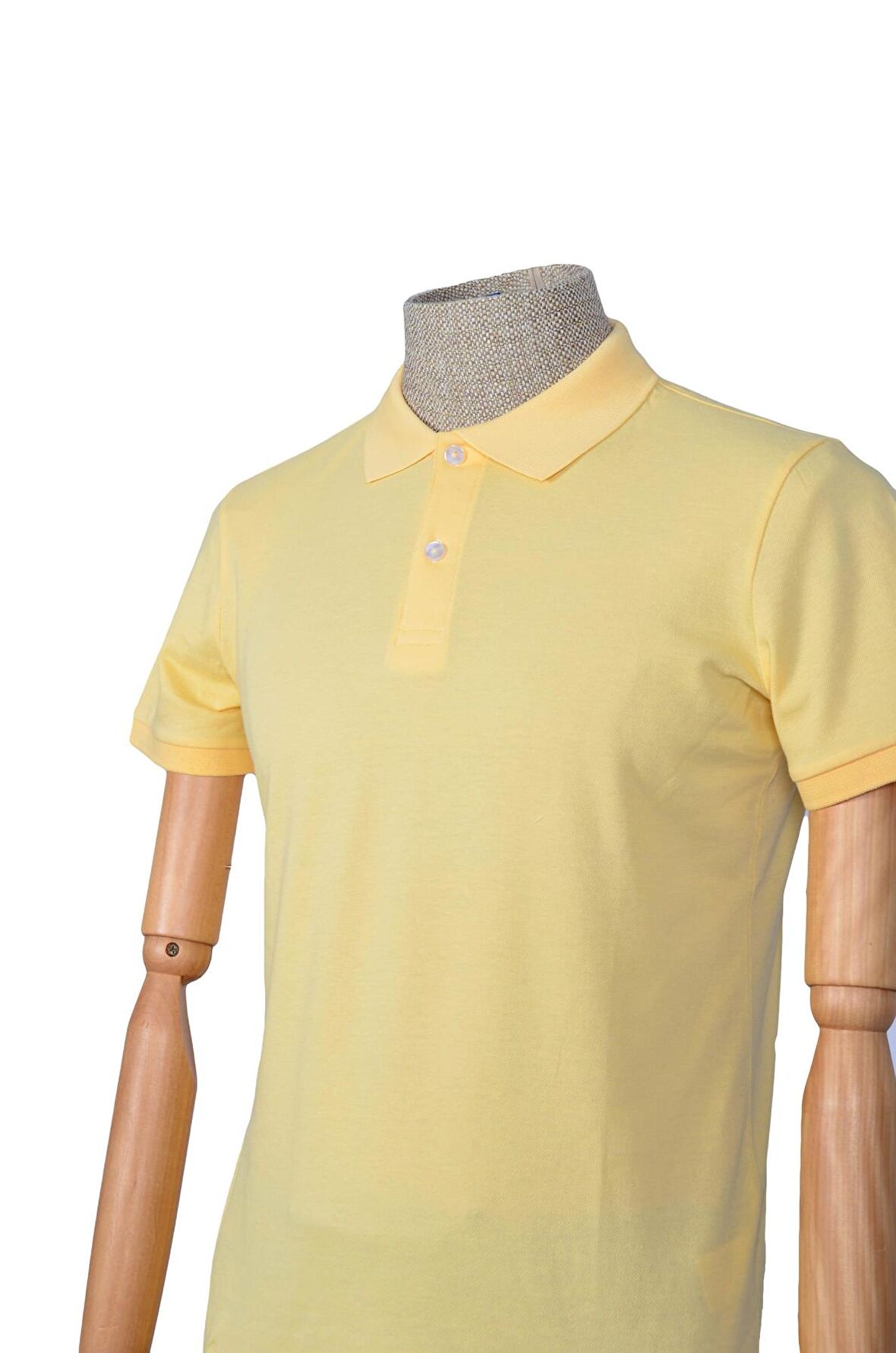 Polo Yaka Düz T-shirt Slim