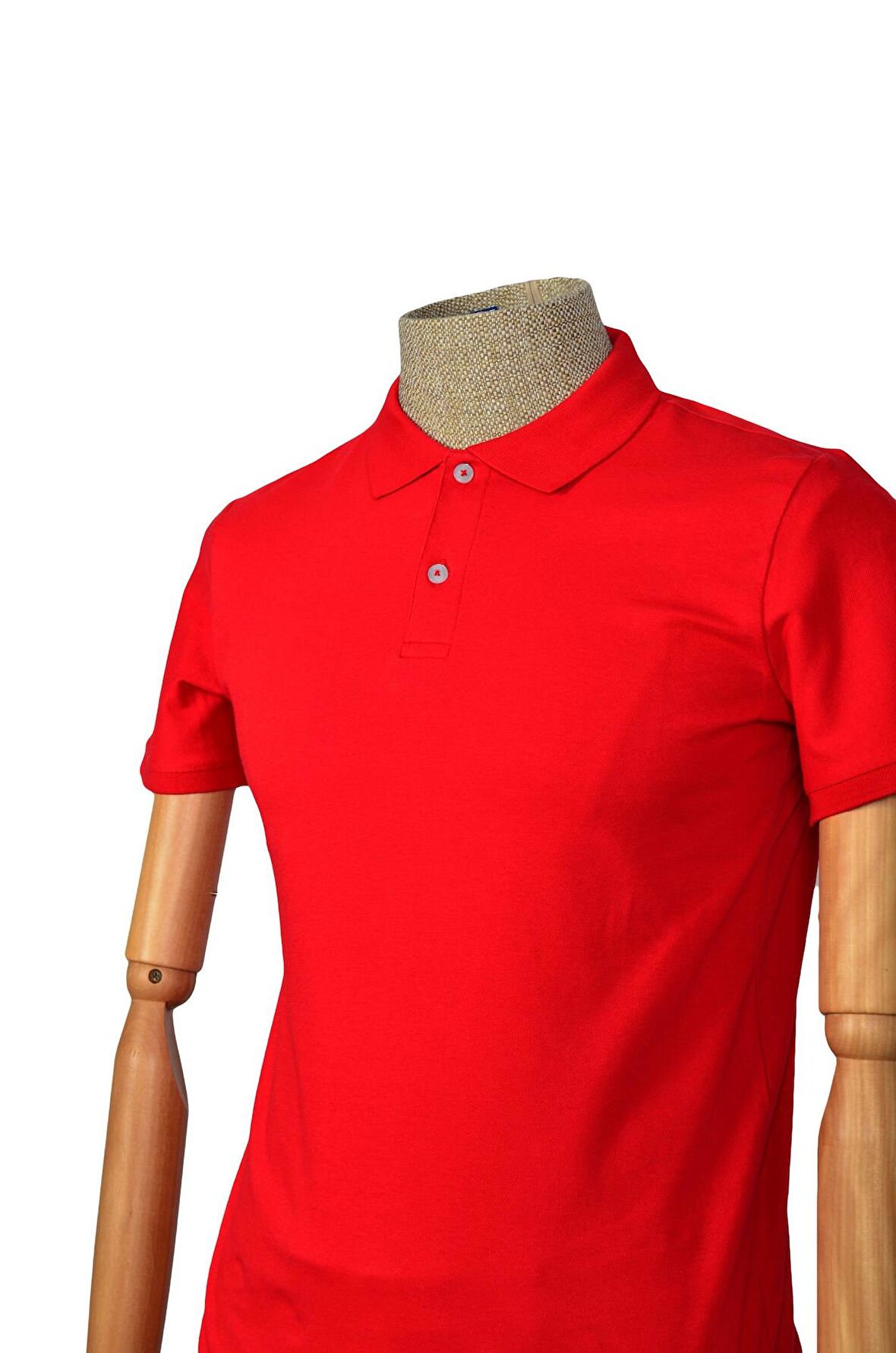Polo Yaka Düz T-shirt Slim