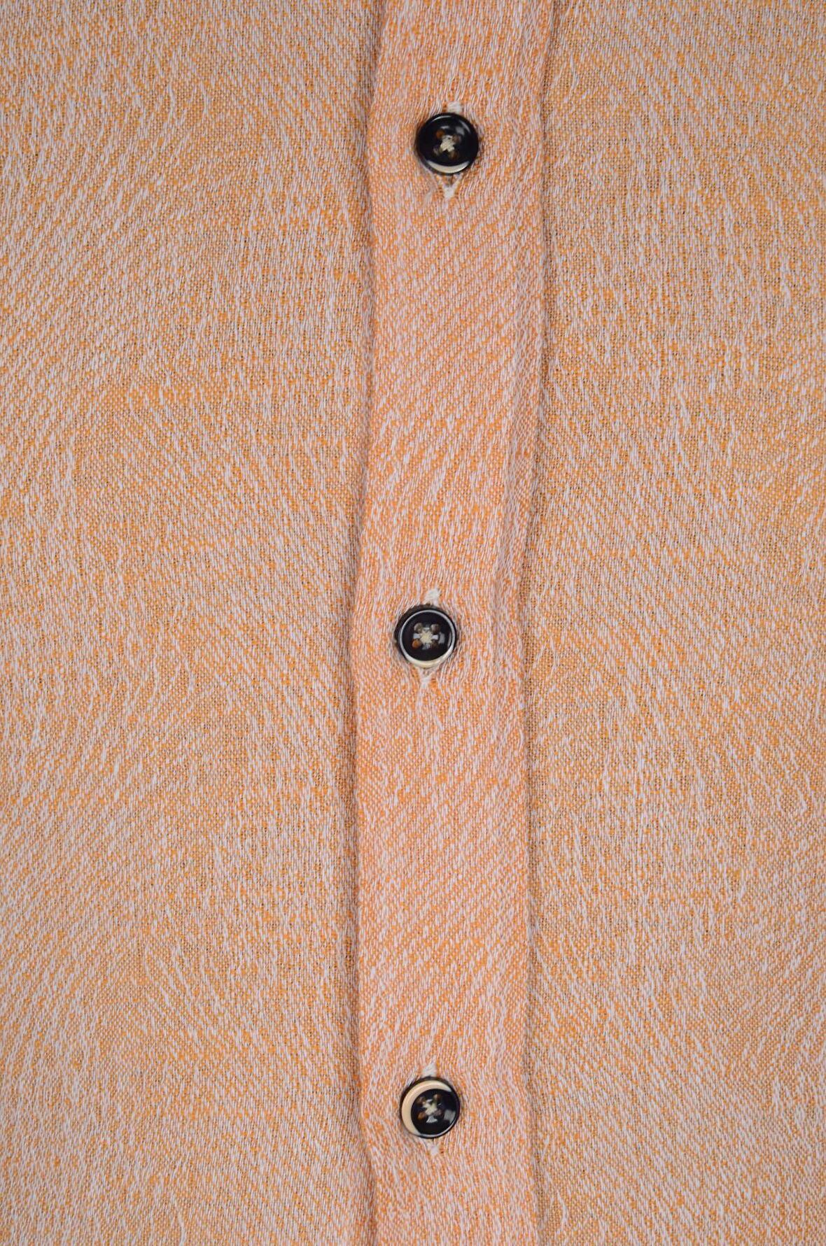 Yaka Düğmeli Kendinden Desenli Slimfit Erkek Gömlek