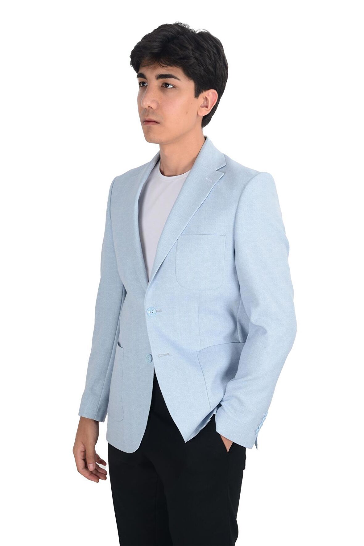 Cengiz İnler Kırçıllı Slim Fit Erkek Ceket