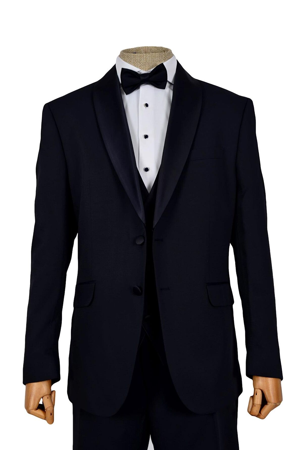 Armürlü Şal Yaka Çift Düğme Damatlık