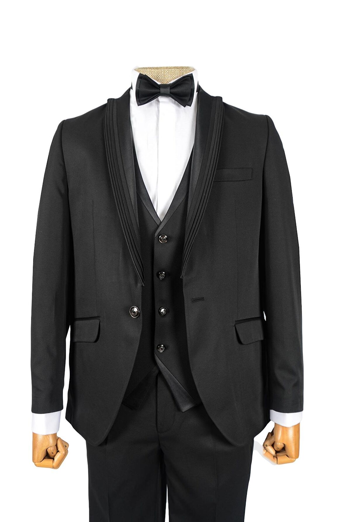 Armür Desen Kırlangıç Yaka Damatlık