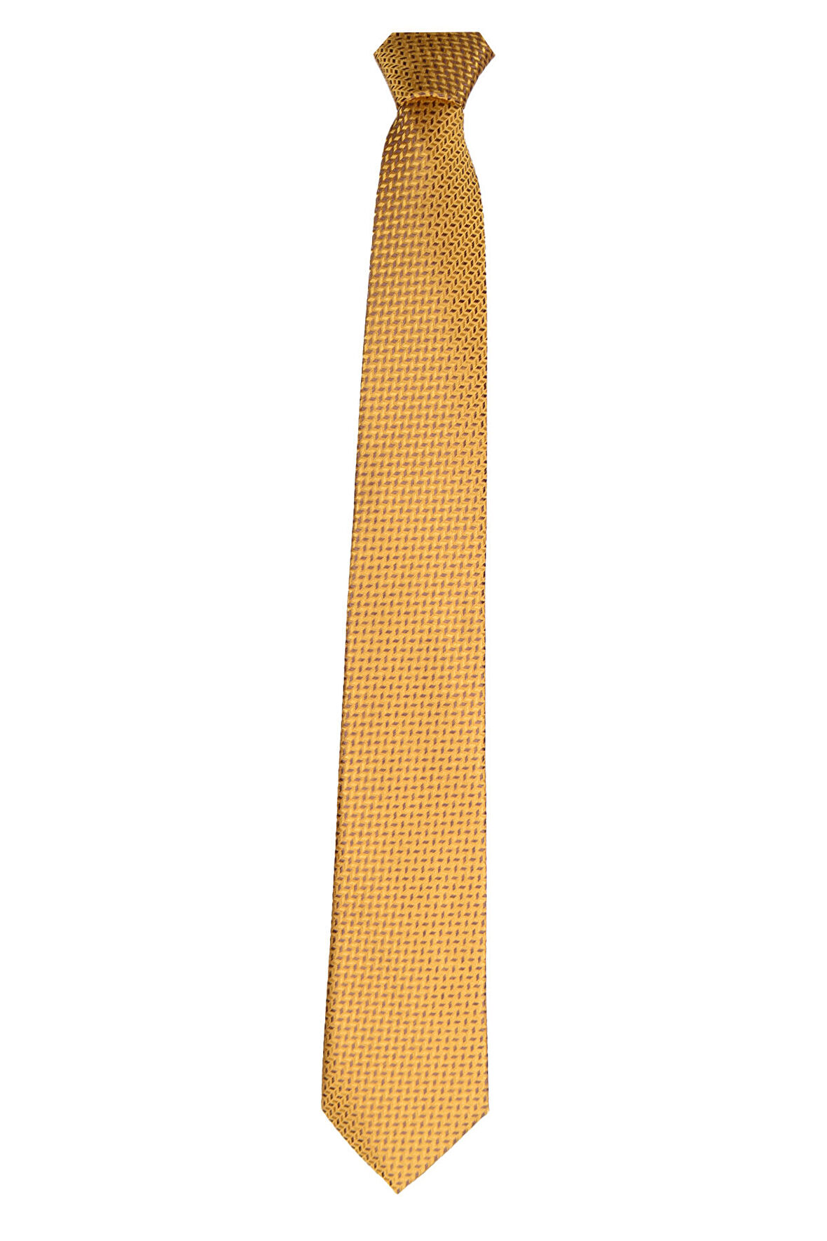 Cengiz İnler Pöti Kareli Desen Mendilli Mikrofiber Erkek Kravat