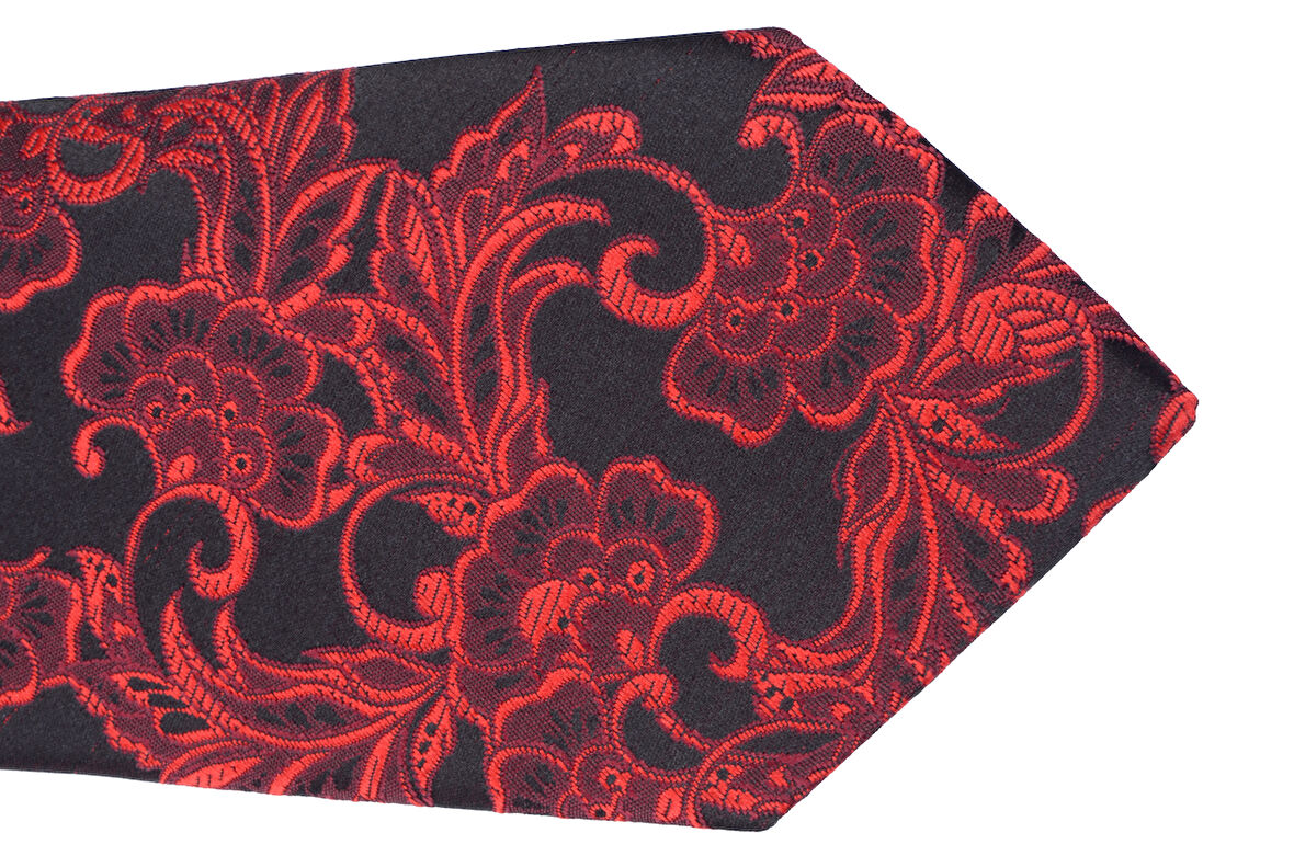 Erkek Çiçek Desenli Kravat