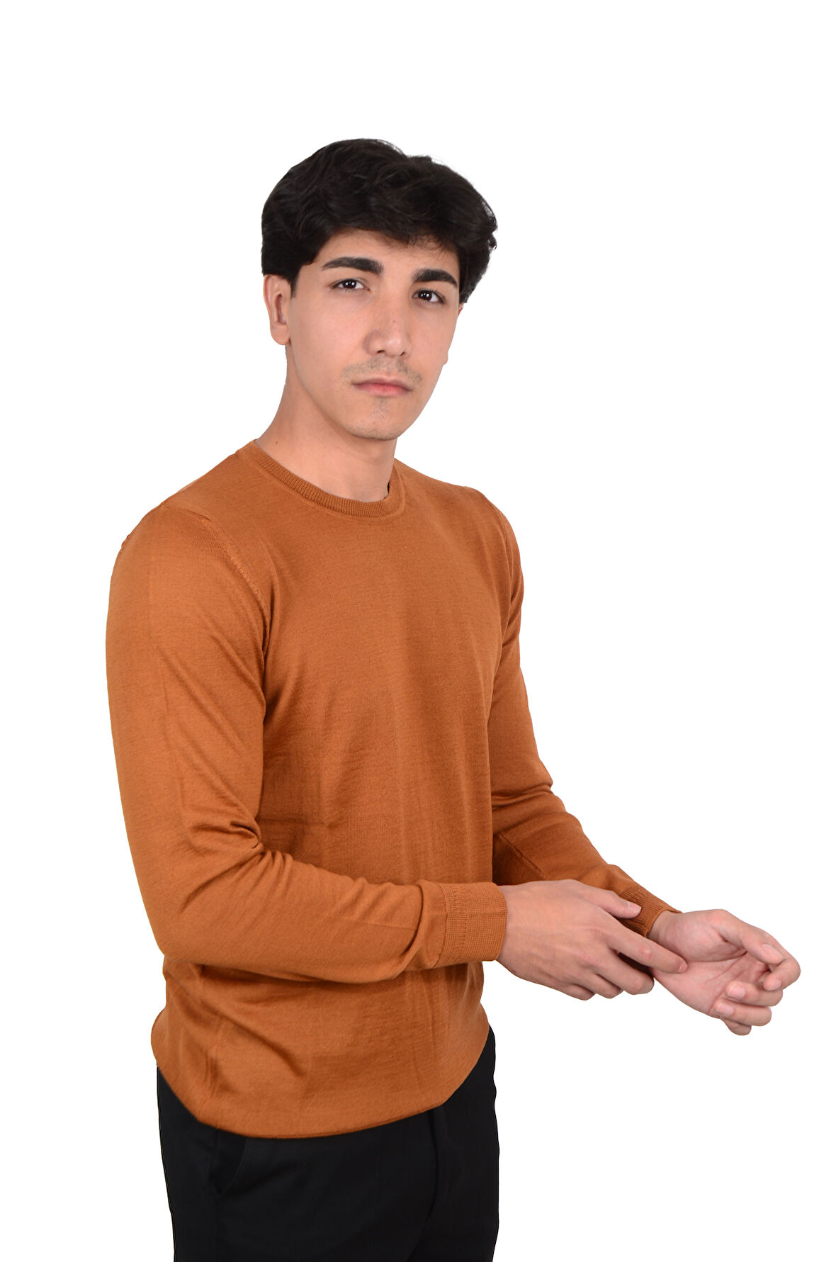 Erkek Bisiklet Yaka Triko