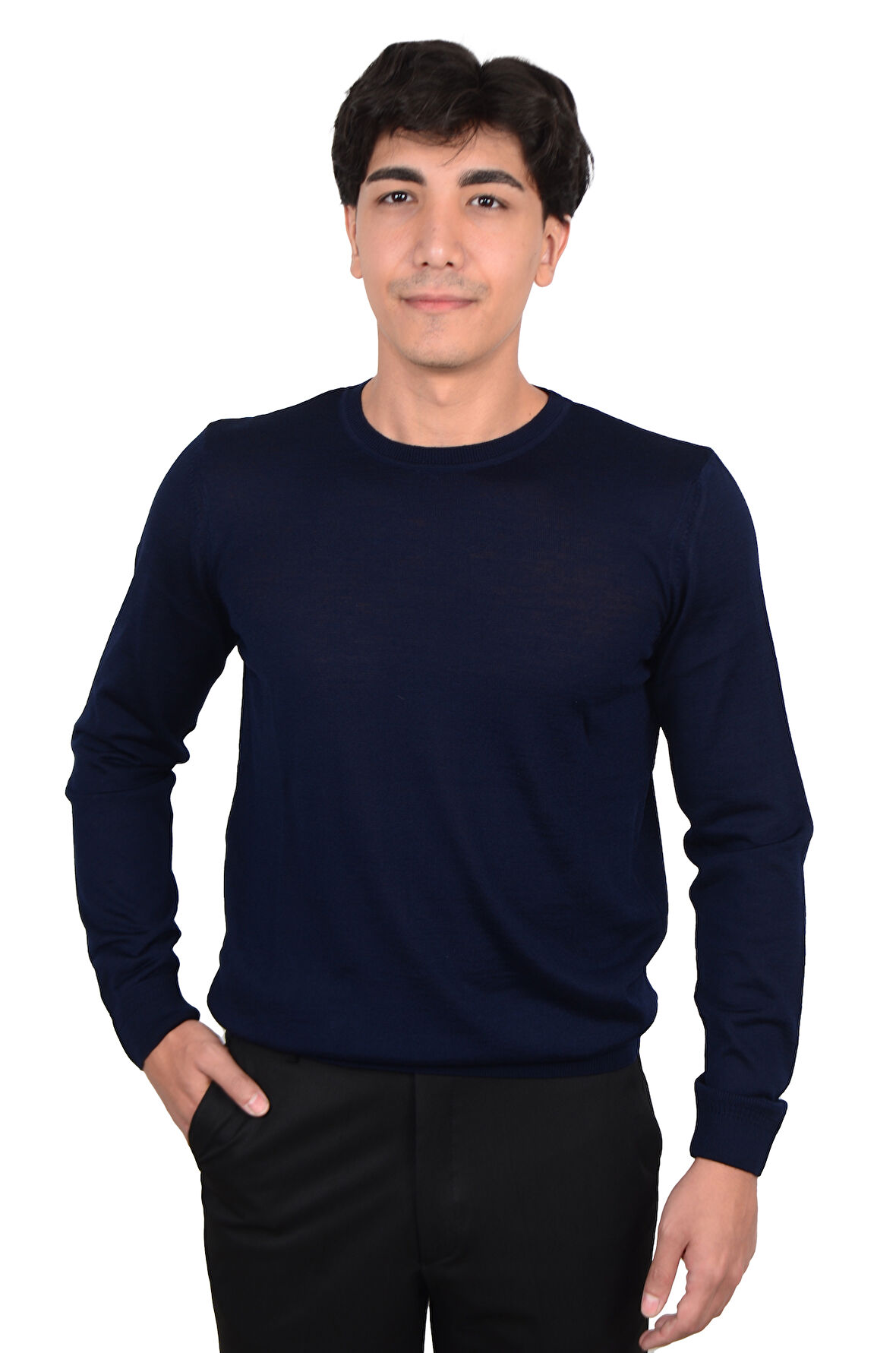 Erkek Bisiklet Yaka Triko