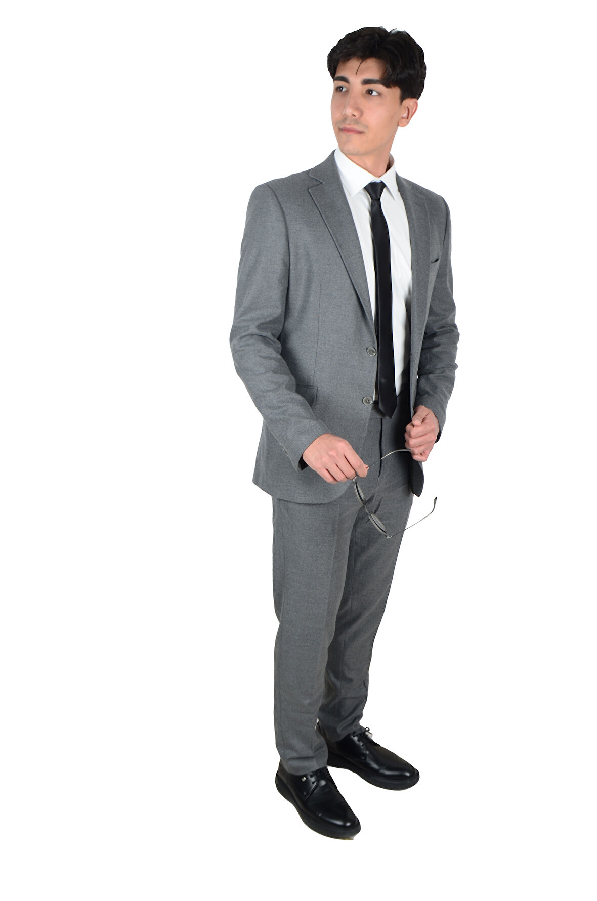 Erkek Flanel Mono Yaka Takım Elbise