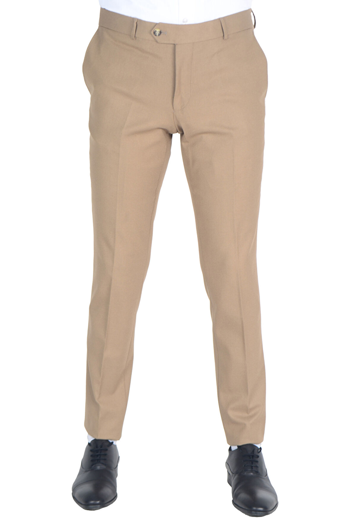 Cengiz İnler Düz Kumaş Erkek Slim Fit Pantolon