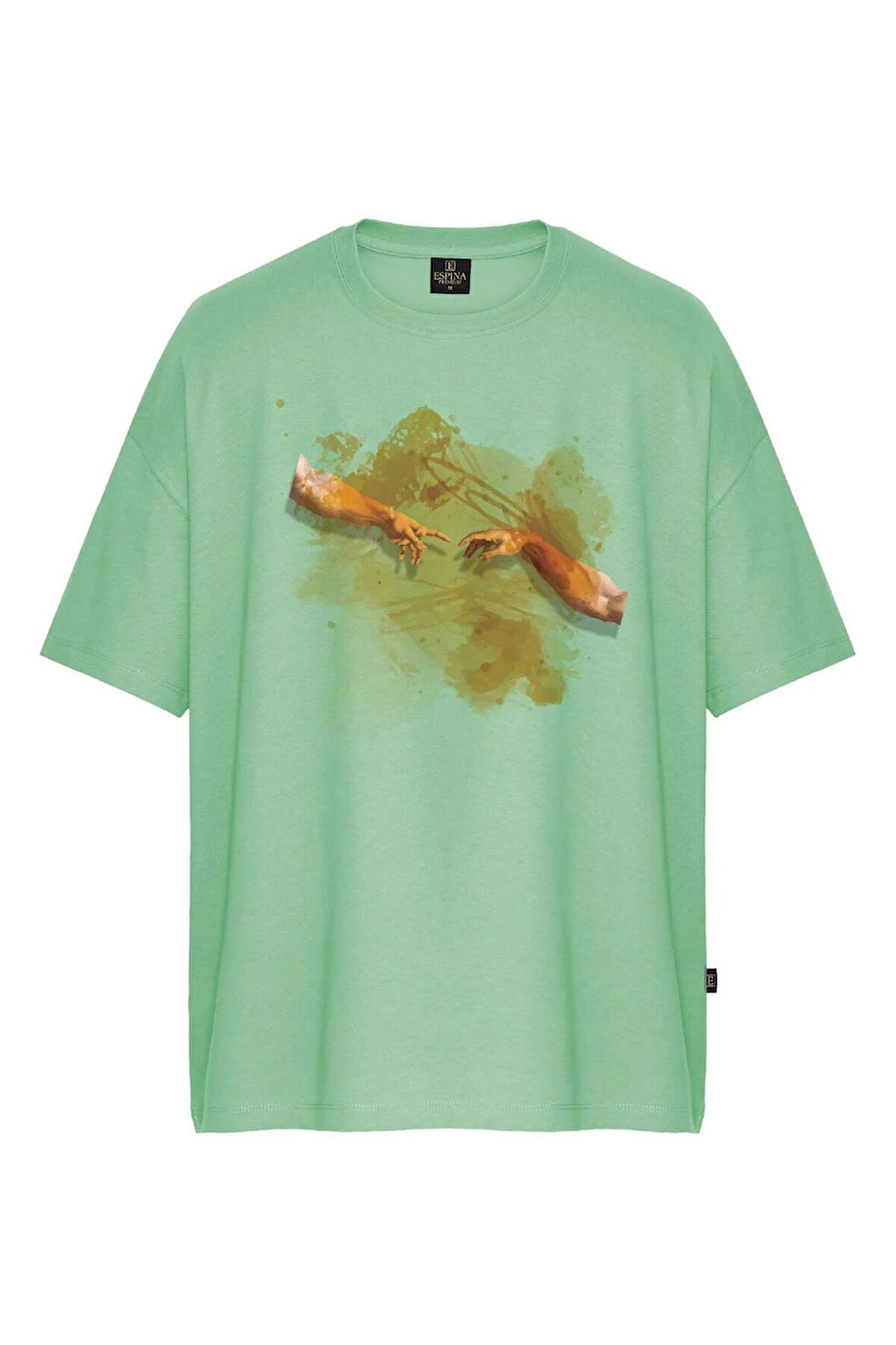 Unisex Touch Baskılı Oversize Tişört