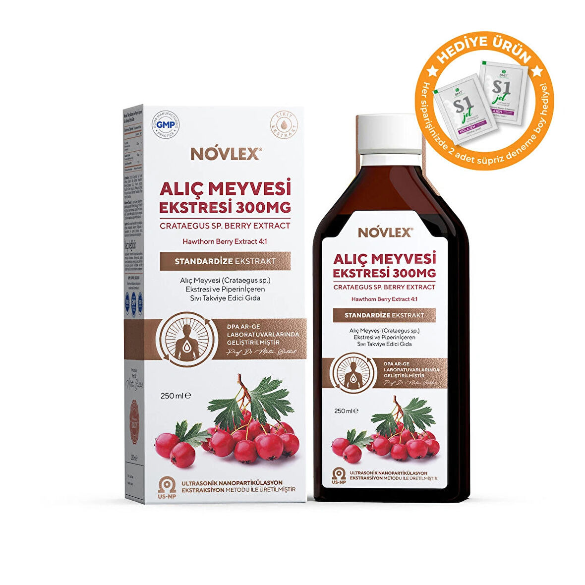 Novlex Alıç Meyve Ekstresi ve Piperin 250ml