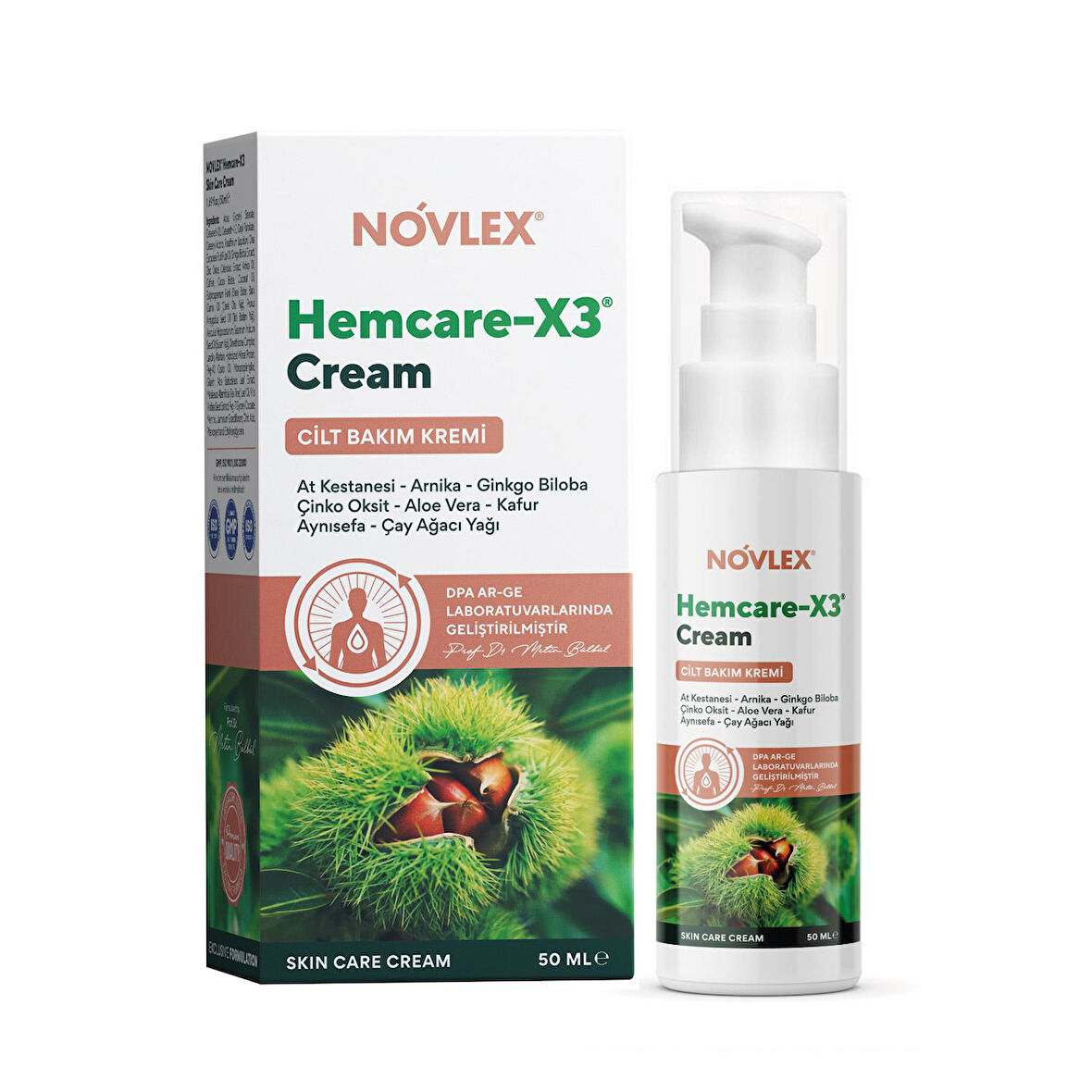 Novlex Hemcare -X3 - Cilt Bakım Kremi 50ml