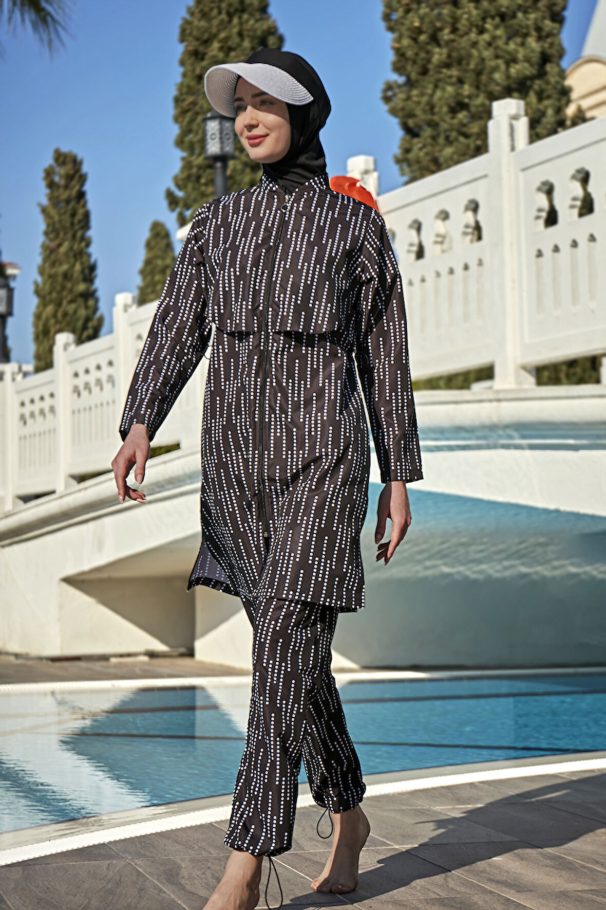 Remsa Mayo Önü Kapaklı Paraşüt Tam Kapalı Tesettür Mayo R071 Yasmin | 3XL